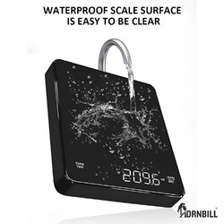 3 kg/0,1 g Haushaltswaage Präzisions-LED-Elektronische Waage mit Timer Kaffeewaage