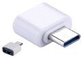 2x USB-C 3.1 zu USB 3.0 OTG Adapter Stecker Konverter Buchse Typ C auf A Weiß