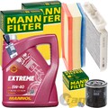 MANN INSPEKTIONSPAKET+5L MANNOL 5W-40 ÖL passend für 1.6 SCe 115 PS DACIA DUSTER