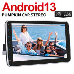 Pumpkin 1 DIN 10.1"Android 13 Autoradio GPS Navi Carplay 4GB 64GB Bluetooth OBD2