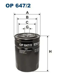 Ölfilter Anschraubfilter OP 647/2 FILTRON