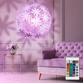 RGB LED Decken Hänge Leuchte Fernbedienung Blumen Kugel Pendel Lampe DIMMBAR
