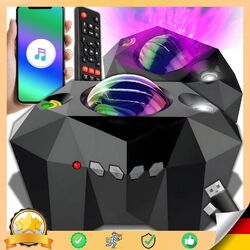 Nachtlicht LED Sternenhimmel Lampe Projektor Bluetooth Galaxy Musik Starry Stern