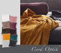Gözze Wohndecke Kuscheldecke Cord Optik 150 x 200 cm in 10 Farben