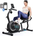 MERACH S08 Horizontal Heimtrainer Einstellbaren 8 Widerstandsstufen Bluetooth