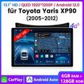 13.1" 128GB Für Toyota Yaris XP90 2005-2012 Carplay Android14 Autoradio GPS NAVI