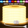 230V Neon COB LED Streifen Stripe Dimmbar Lichtband Lichtschlauch Wasserdicht