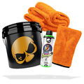 Auto Wascheimer Reinigungs Set Nuke Guys Gold 13L Shampoo Handschuh Trockentuch