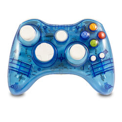 Kabellos Gamepad für Xbox360 Wireless Controller Dual-Shock Joypad Joystick Blau