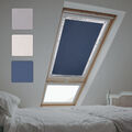 Dachfensterrollo ohne Bohren Sonnenschutz UV Schutz Thermo Rollo mit Saugnapf