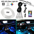 6M LED RGB Auto Ambientebeleuchtung KFZ Innenraumbeleuchtung USB Lichtleiste Kit