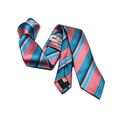 Krawatte Krawatte Türkis & Pink Rosa 6 7 Seide Multi Streifen Fuchsia Slim Gestreift