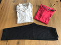 Paket Adidas Nike  3 teilig Tight und 2 Shirt Gr 38 40