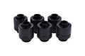 Alphacool Eiszapfen 13/10mm Anschraubtülle G1/4 - Deep Black 6er Pack