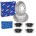 JAPKO BREMSSCHEIBEN 258mm + BELÄGE HINTEN passend für KIA CERATO LD
