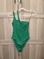 Asymmetrischer Badeanzug Grün Größe 34 XS