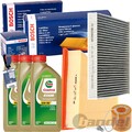 BOSCH FILTERSET+CASTROL 5W30 passend für SKODA FABIA 1+2 VW POLO 9N 6R IBIZA 4