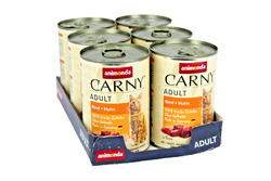 animonda Carny Adult mit Rind und Huhn 6x400g Katzennassfutter, Katzenfutter