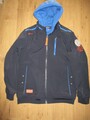 schöne Herren Männer Softshelljacke Outdoor Jacke Kapuze blau CAMP DAVID Gr. XXL