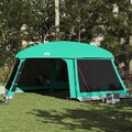 vidaXL Poolzelt mit abnehmbarem Überzelt Netzwänden Grau 618x532cm