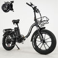 20 Zoll EBike Elektrofahrrad Mountainbike Klapprad Fat bike 750W Harren Damen CE