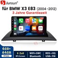 Android 8-Kern Autoradio mit GPS Navi WIFI Carplay SWC für BMW X3 E83 2004-2012
