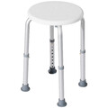 Weißer Aluminium Badstuhl Duschsitz höhenverstellbar für Senioren 35,5-54cm