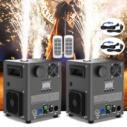 2X1200W Cold Spark Machine Sparkular Funkenmaschine DMX512 DJ Disco Party Show