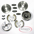 Bremsscheiben Bremsbeläge vorne Bremstrommel Set hinten für Chevrolet Matiz