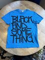 2010 Adidas Y-3 Black and Something T-shirt Blau