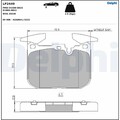 1x ORIGINAL® Delphi LP2449 Bremsbelagsatz, Scheibenbremse Vorne, exkl.