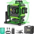 Huepar 4x360 Grüner Kreuzlinienlaser Automatische Nivellierung für Fliesen Boden
