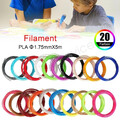 100 M PLA FILAMENT für 3D Stift 3D Drucker 1.75 mm 3D-Pen Set 20 Farben Print