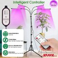 4 Kopf LED Pflanzenlampe Grow Light Pflanzenlicht Vollspektrum für Blumen Licht