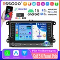 7" DAB+ Autoradio Android 15 4+64G GPS WiFi für VW GOLF 5 6 Touran Tiguan Passat