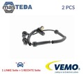 V46-72-0106 ABS SENSOR DREHZAHLFÜHLER VORNE VEMO 2PCS FÜR OPEL MOVANO A