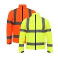 Hi Vis Softshelljacke Premium Arbeitskleidung reflektierend Warnschutz Viz Mantel