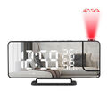 LED Funk Radiowecker mit Projektion Digital Dimmbar Tischuhr Alarm USB FM