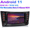 Autoradio 2G+32G Android 11 Für Mercedes W211 E200 W219 GPS Navi BT WIFI DAB RDS