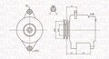MAGNETI MARELLI LICHTMASCHINE GENERATOR 90A passend für NISSAN ALMERA PICK