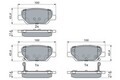 0 986 495 393 BOSCH Bremsbelagsatz, Scheibenbremse für FIAT