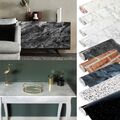 Möbelfolie Selbstklebende Beton Folie Stein Granit Marmoroptik Tapete DIY Kuche