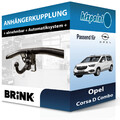 BRINK Anhängekupplung abnehmbar passend für Opel Corsa D Combo 02.2012-jetzt AHK