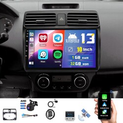 Für SUZUKI SWIFT III 2004-2009 Android 13 Carplay Autoradio WIFI GPS Nav MIK AHD