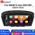 für BMW E60 E61 E90 E91 CCC GPS Navi Android 13.0 CarPlay 8Core Autoradio 1+32GB