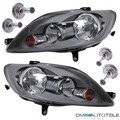 Scheinwerfer RECHTS & LINKS H7/H7 + 2x MOTOR + 4x BIRNEN passt für VW Golf Plus