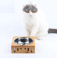 Futterstation Edelstahl Fressnapf Futternapf für Hunde und Katzen  DE