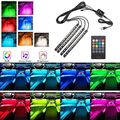 4x LED RGB Innenraumbeleuchtung Auto KFZ Ambiente Fußraumbeleuchtung Control USB