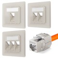 CAT7 Netzwerkdose Unterputz Datendose Anschlussdose LAN Dose 1 2 3-Port Keystone