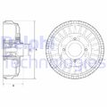 2x Bremstrommel hinten Delphi BFR621 für DACIA LADA MERCEDES BENZ RENAULT